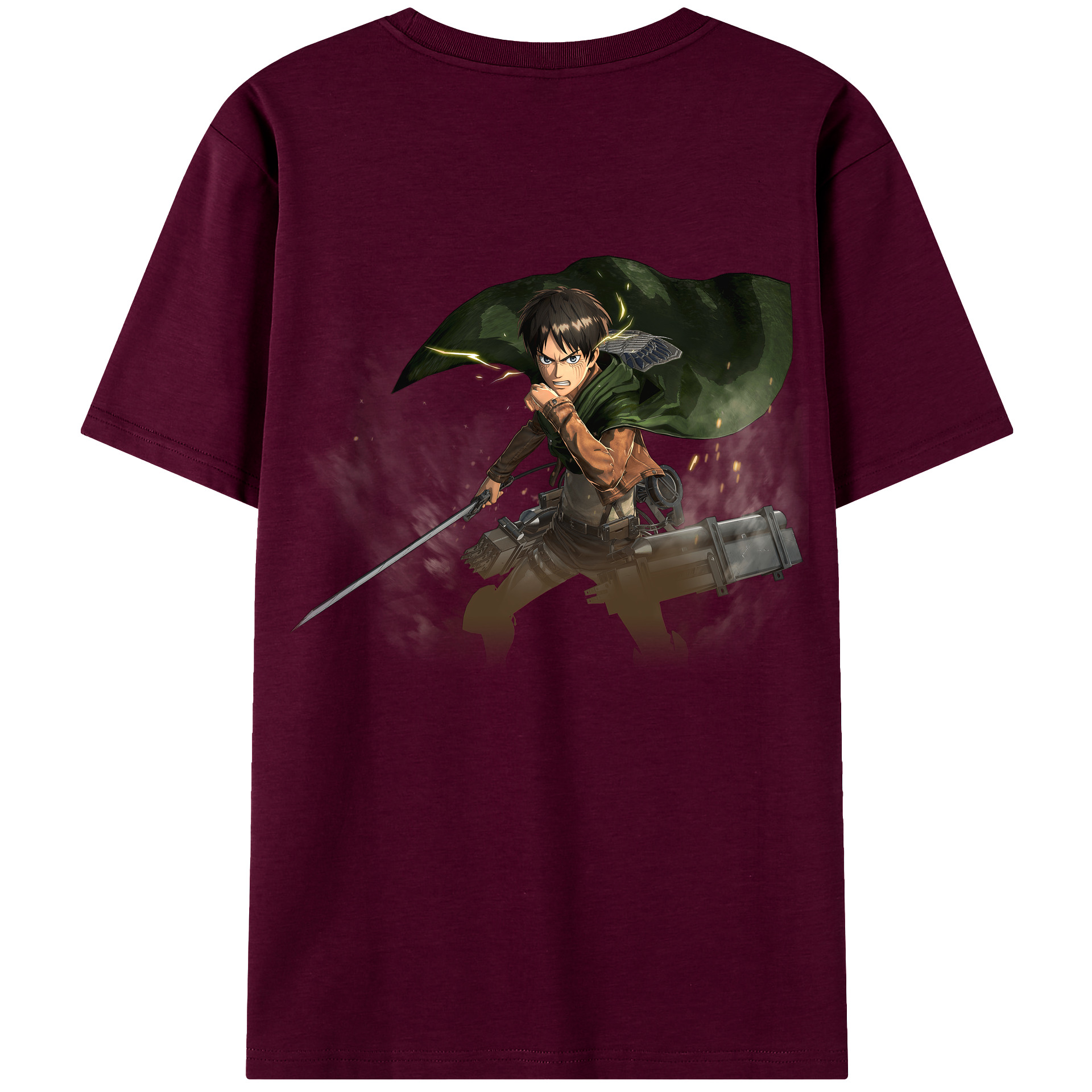 （画像用） 進撃の巨人 エレン･イェーガー Attack on Titan Eren Jäger レディース半袖Tシャツ(バックプリント)